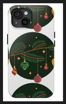 Deck Your Tech: Celebrate the Holidays with a Custom Christmas Tree iPhone 15 Case
