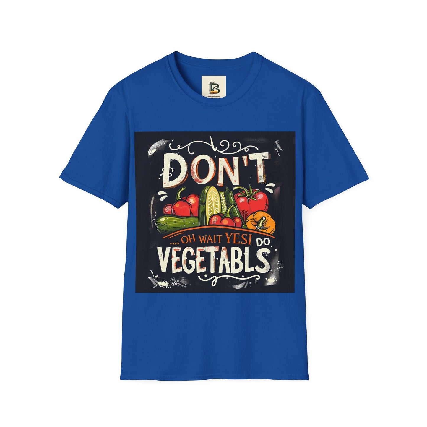 A chalkboard-style illustration featuring various vegetables