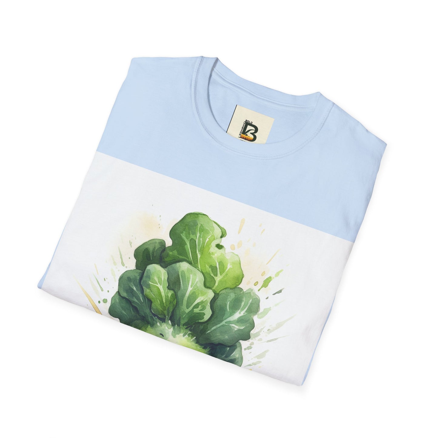 A cartoon of a kale with eyes and a smile on it
