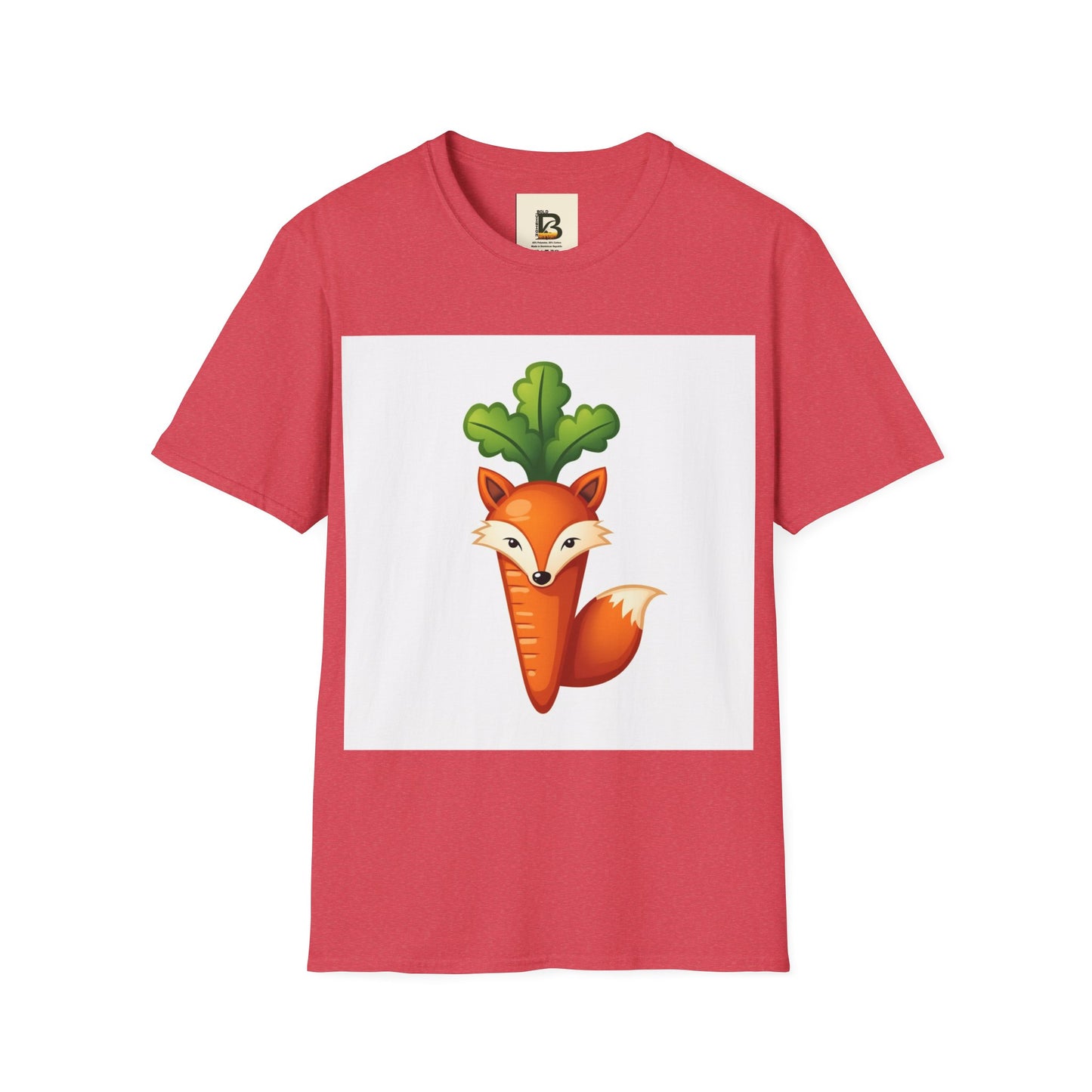 A drawing of a vegetable with a face and a smiling face.