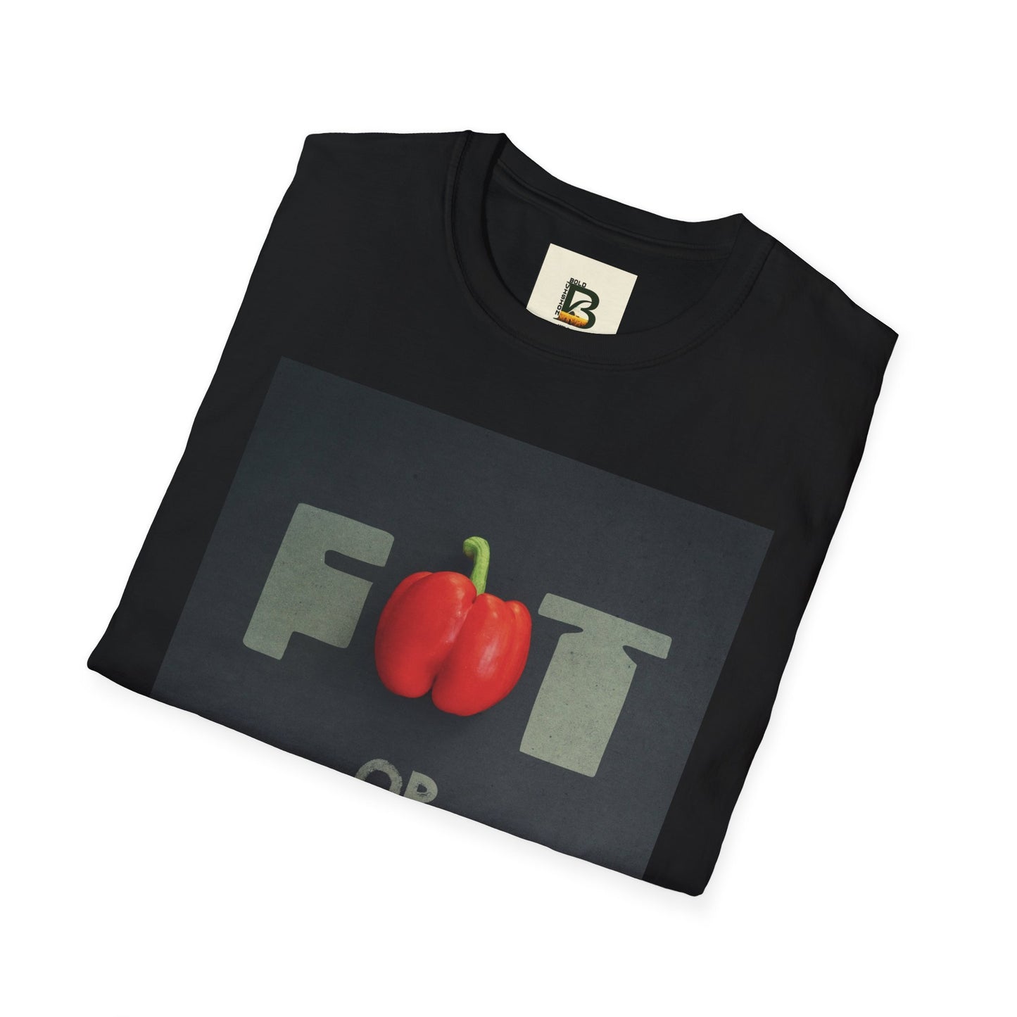 Motivational message diet gym training exercise concept on black background with text fat or fit