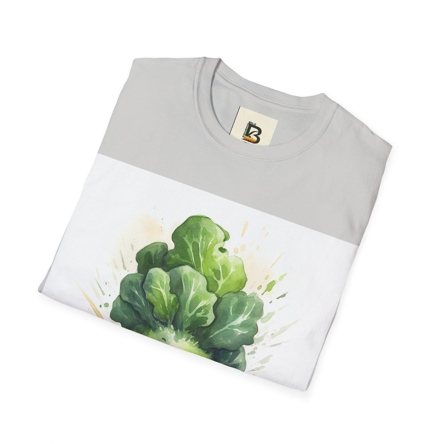 A cartoon of a kale with eyes and a smile on it