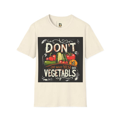 A chalkboard-style illustration featuring various vegetables