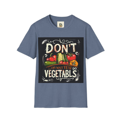 A chalkboard-style illustration featuring various vegetables