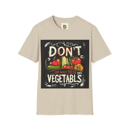 A chalkboard-style illustration featuring various vegetables