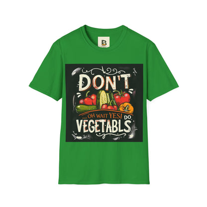 A chalkboard-style illustration featuring various vegetables