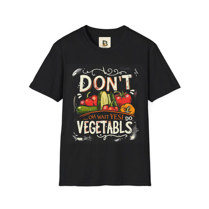 A chalkboard-style illustration featuring various vegetables