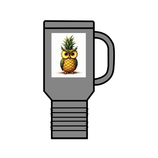 Pineapple Owl Insulated Travel Mug - 40oz, Perfect for Adventures and Gifting