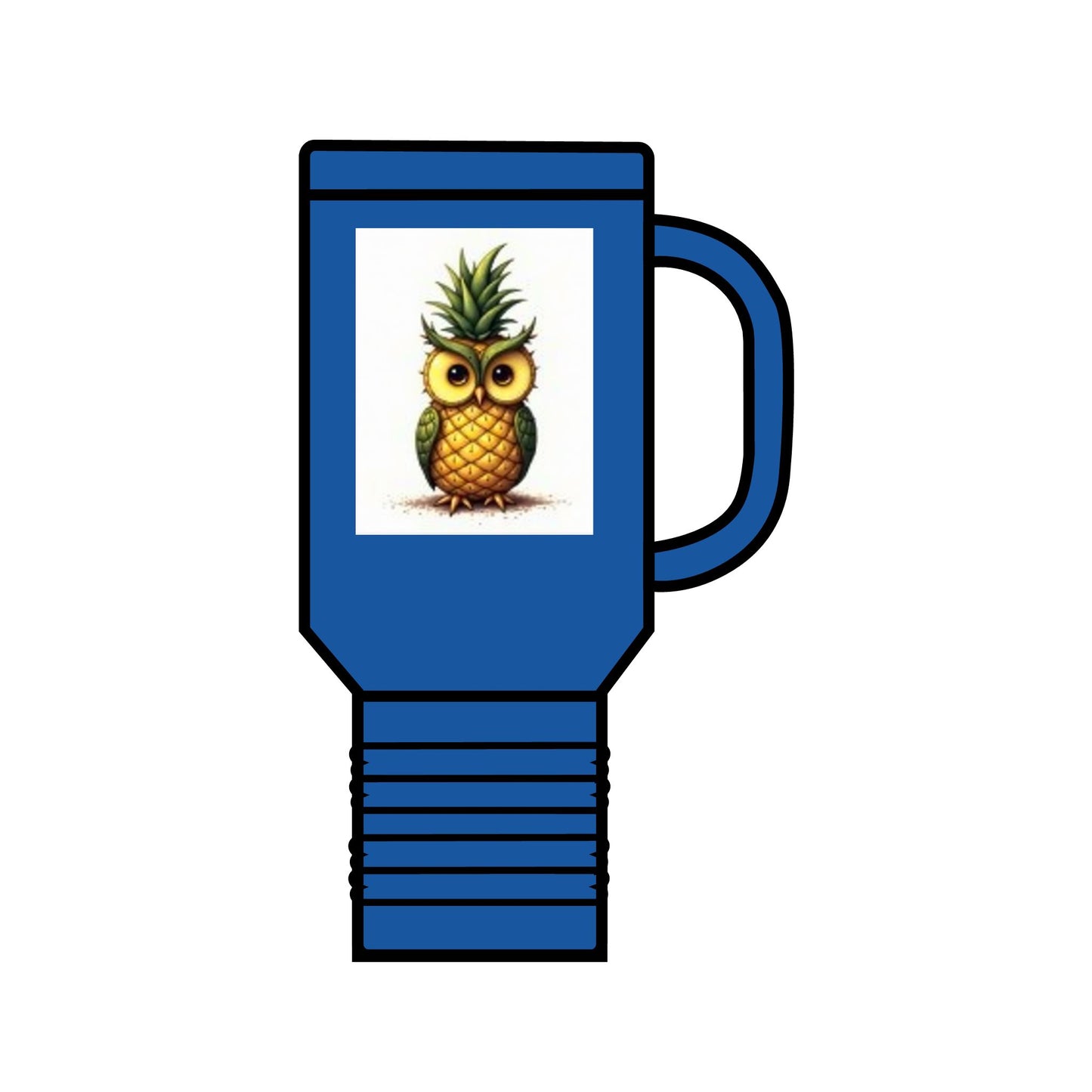 Pineapple Owl Insulated Travel Mug - 40oz, Perfect for Adventures and Gifting