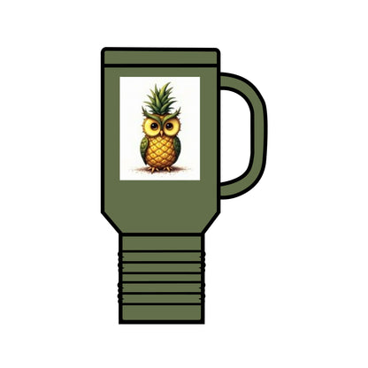 Pineapple Owl Insulated Travel Mug - 40oz, Perfect for Adventures and Gifting