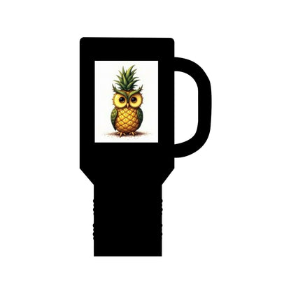 Pineapple Owl Insulated Travel Mug - 40oz, Perfect for Adventures and Gifting