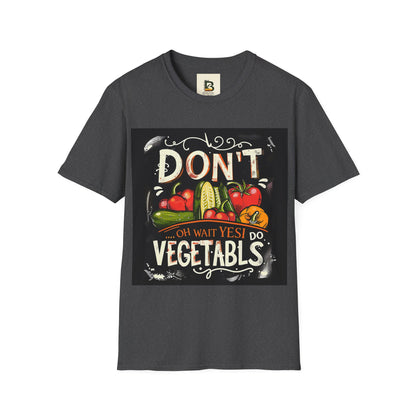 A chalkboard-style illustration featuring various vegetables