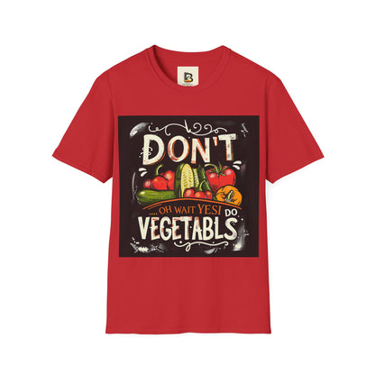 A chalkboard-style illustration featuring various vegetables